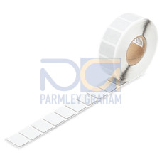 Push-button marker, 27 x 19 mm, silver-colored