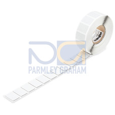 Push-button marker, 27 x 18 mm, silver-colored