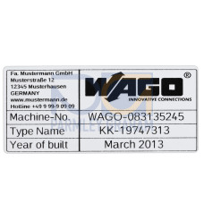 Type Labels, Plain 30X70 mm