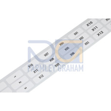 Polyester Labels, Plain 9.5 X 25 mm White