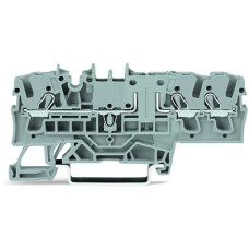 3-Conductor Carrier Terminal Block, Gray
