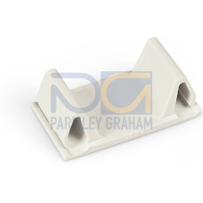 Lockout cap, 4-pole, for cutouts, white