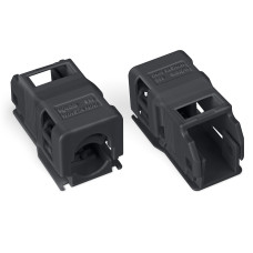 Strain Relief Housing, Truncated For Tight Spaces Black