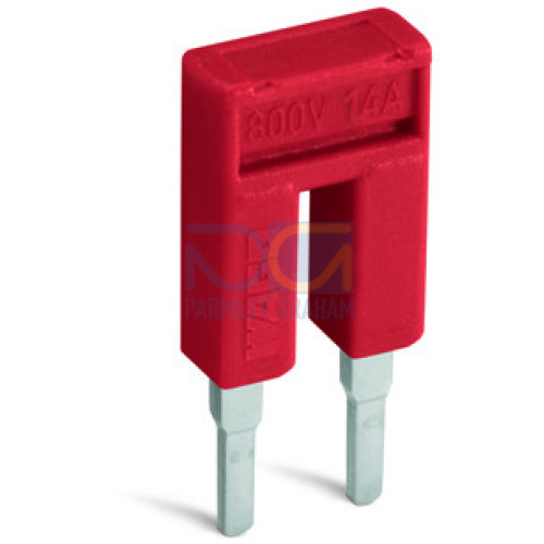 Push-In Type Jumper Bar, Insulated 3-Way Red