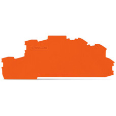 End and intermediate plate, 1 mm thick, only for use with fuse plugs, orange