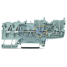 2-conductor/2-pin carrier terminal block, 2.5 mm&sup2;, suitable for Ex nA applications, gray