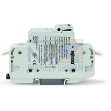 2-conductor fuse holder&nbsp;&nbsp;&nbsp;, for cylindrical fuses 10 x 38 mm,  13/32" x 11/2", 1-pole, light gray