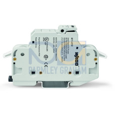 2-conductor fuse holder&nbsp;&nbsp;&nbsp;, for Class CC cylindrical fuses, 1-pole, light gray