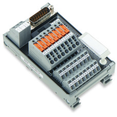 Interface module for system wiring, with solder pin, Male connector