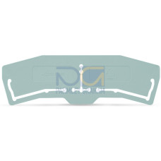 Separator plate, 1 mm thick, 3 mm oversized, gray