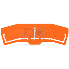 Separator plate, 1 mm thick, 3 mm oversized, orange