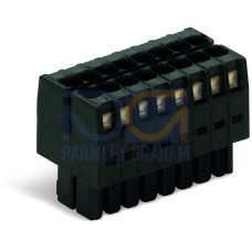 1-conductor female connector, 2-row, CAGE CLAMP&reg;, 1.5 mm&sup2;, black