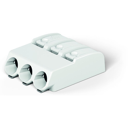 SMD PCB terminal block, push-button, 0.75 mm&sup2;, white