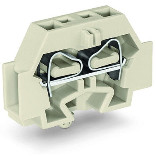 2-conductor terminal block, without push-buttons, suitable for Ex e II applications, light gray