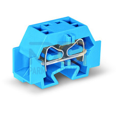 4-conductor terminal block, without push-buttons, suitable for Ex i applications, blue