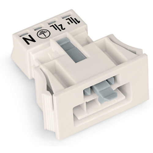 Snap-in plug, 4-pole, Cod. A, white