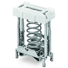 Shield clamping saddle, 30 mm wide, 6 ... 20 mm, silver-colored