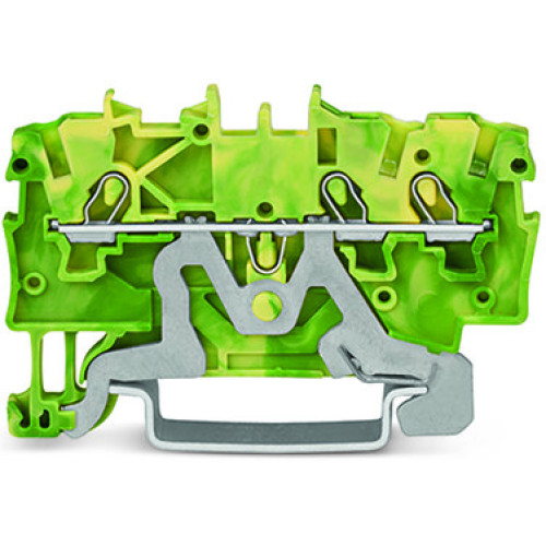 3-conductor ground terminal block, 1 mm&sup2;, suitable for Ex e II applications, green-yellow