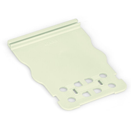 Strain relief plate, for female and male connectors, 51 mm wide, light gray