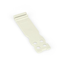 Strain relief plate, for female and male connectors, 15 mm wide, 1 part, Pin spacing 7.62 mm, light