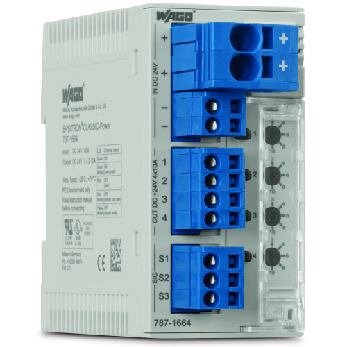 Electronic circuit breaker, 4-channel, 24 VDC input voltage