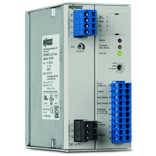 Switched-mode power supply with integrated charger and controller, Classic, 1-phase