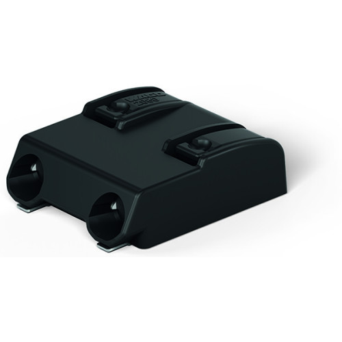 SMD PCB terminal block, push-button, 0.75 mm&sup2;, black