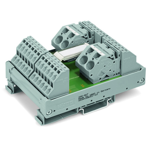 Potential distribution module, 4 potentials, with 6 connection points each