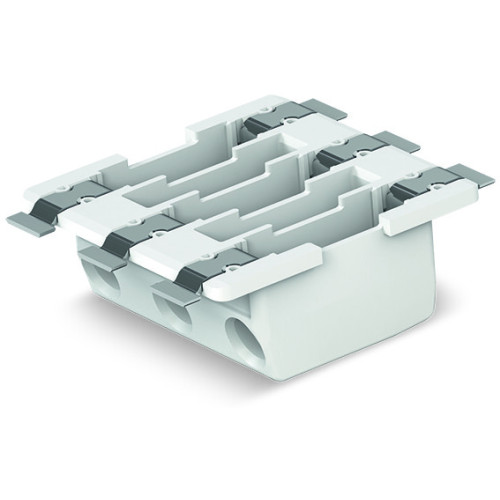 Through-Board SMD PCB Terminal Block, 0.75 mm&sup2;, Pin spacing 6.5 mm, white