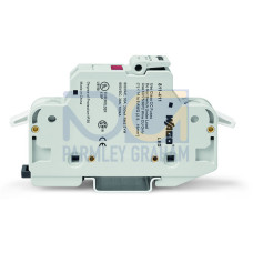 2-conductor fuse holder&nbsp;&nbsp;&nbsp;, for Class CC cylindrical fuses, 1-pole, light gray