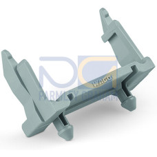 Mounting carrier, 5-pole, for sockets and plugs, gray