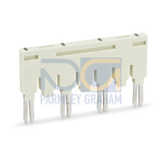 Ready-made push-in type jumper bar insulated 1-3-5-7 light gray