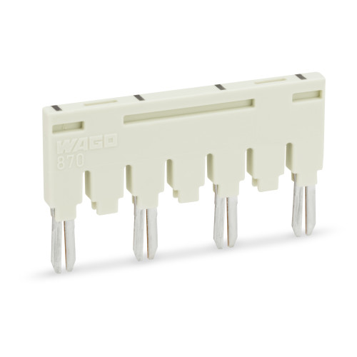 Ready-made push-in type jumper bar insulated 1-3-5-7 light gray