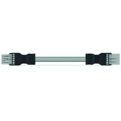 pre-assembled interconnecting cable, Eca, Socket/plug, gray