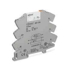 Socket with Miniature Switch Relay, 24V DC with 1 Changeover Contact (1U) Gray, (6A)