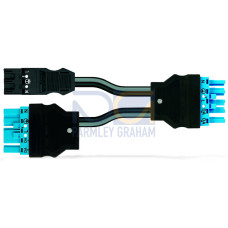 pre-assembled Y-cable, Eca, 2 x plug/socket