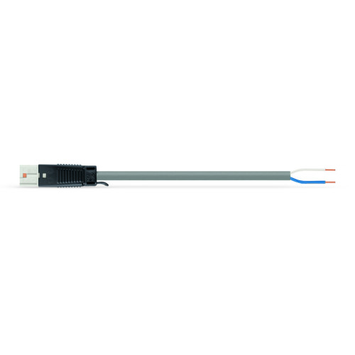 pre-assembled connecting cable, Dca, Plug/open-ended, gray