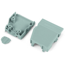 Snap-On Type Strain Relief Housing, Strain Relief Support And Housing 7-Pole Gray