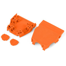 Snap-On Type Strain Relief Housing, Strain Relief Support And Housing 12-Pole Orange