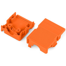 Snap-On Type Strain Relief Housing, Strain Relief Support And Housing 2-Pole Orange