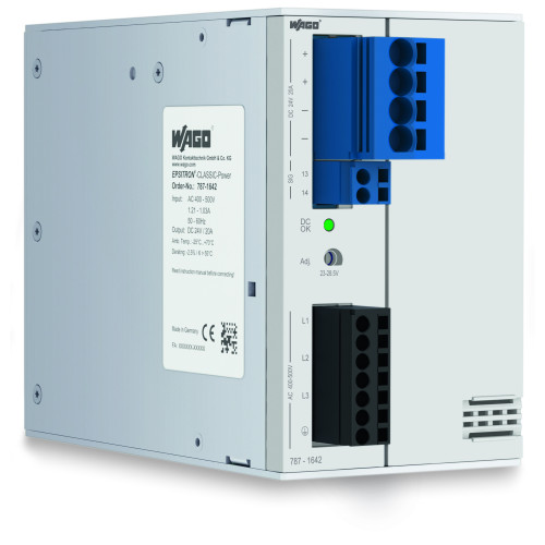 Primary switch mode power supply 3-phase 24 VDC 20 A DC OK contact TopBoost