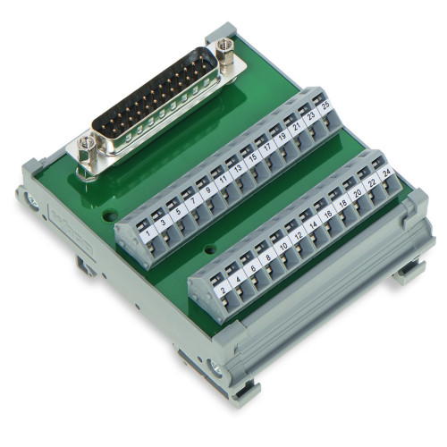 Interface module, with solder pin, Male connector