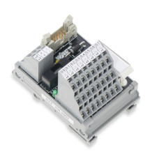 Interface Module For Direct Wiring (, 8 Channels With Integrated Status In 10-Pole Male Connector According To