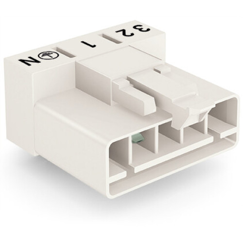 Plug for PCBs, angled, 5-pole, white