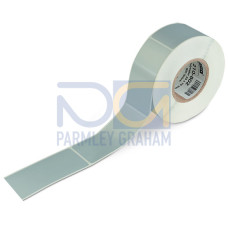 Type labels, 50 x 25 mm, silver-colored