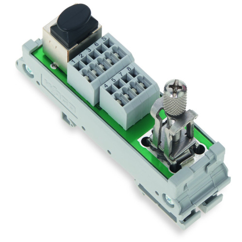 Interface module, RJ-45, PCB terminal blocks, double-row