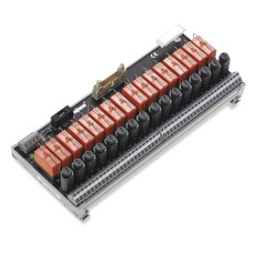 Relay Output Module, For 16 Channels Each 1 Changeover Contact (1U)