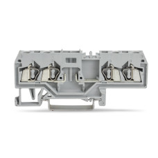 4-conductor carrier terminal block, for DIN-rail 35 x 15 and 35 x 7.5, 2.5 mm, CAGE CLAMP, 2, 50 mm,