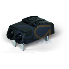 THR PCB terminal block, push-button, 0.75 mm&sup2;, black