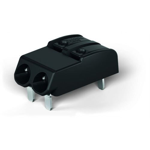 THR PCB terminal block, push-button, 0.75 mm&sup2;, black